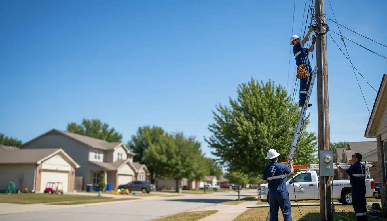 Residential electrician providing installation services in Miami, NM